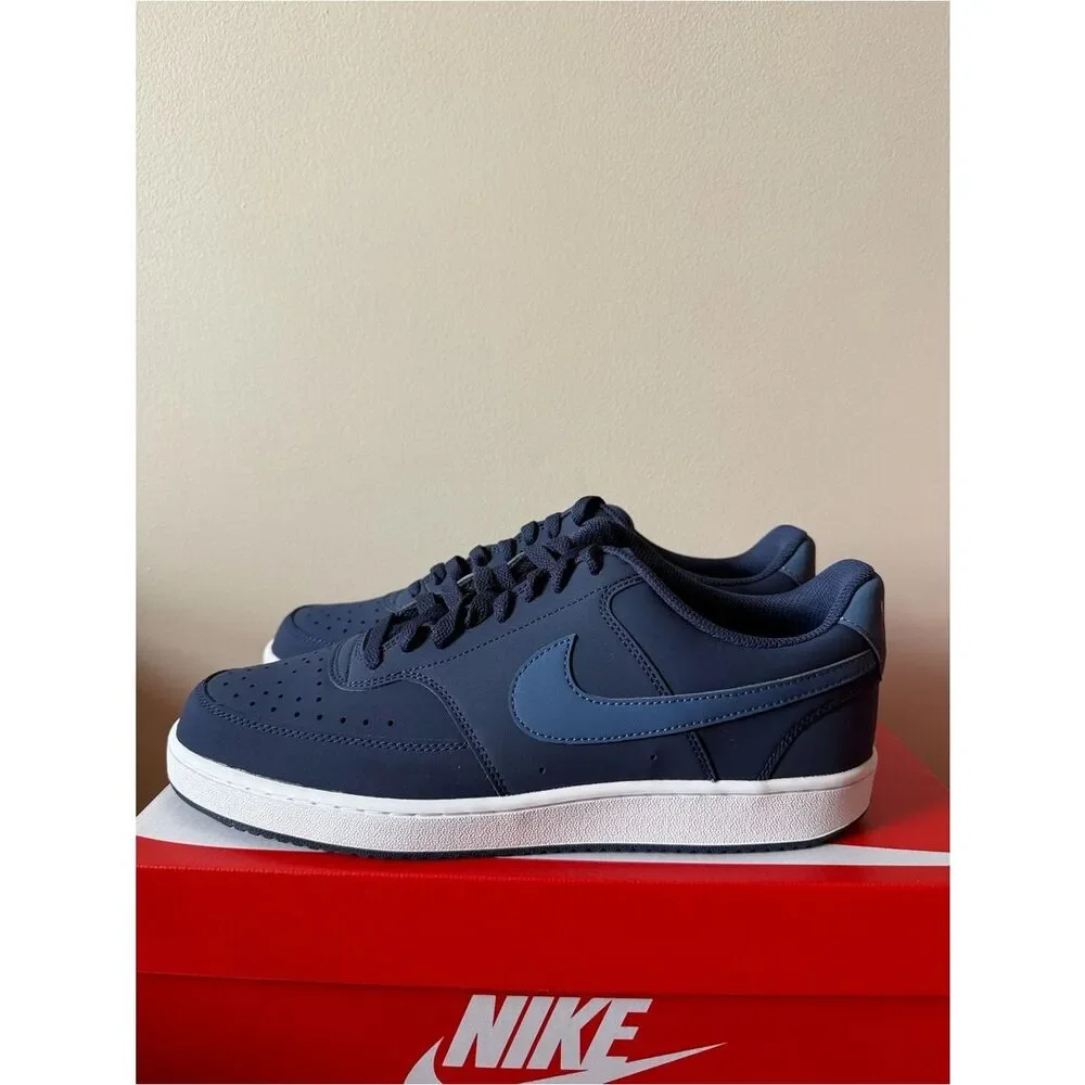 Nike Court Vision Low Midnight Navy Blue HM6193-410 Men’s Size 10.5